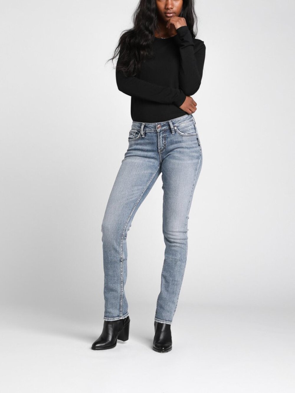 Silver Jeans Co. High Rise Baby Bootcut Jean